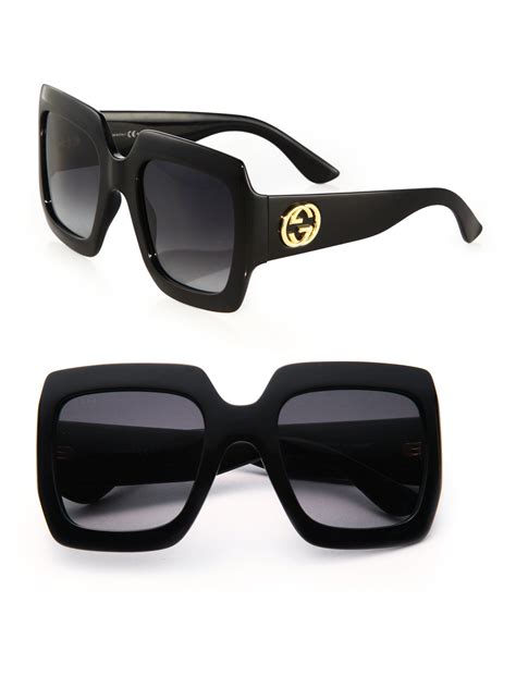 gucci bio based square sunglasses|gucci women's oversized square sunglasses.